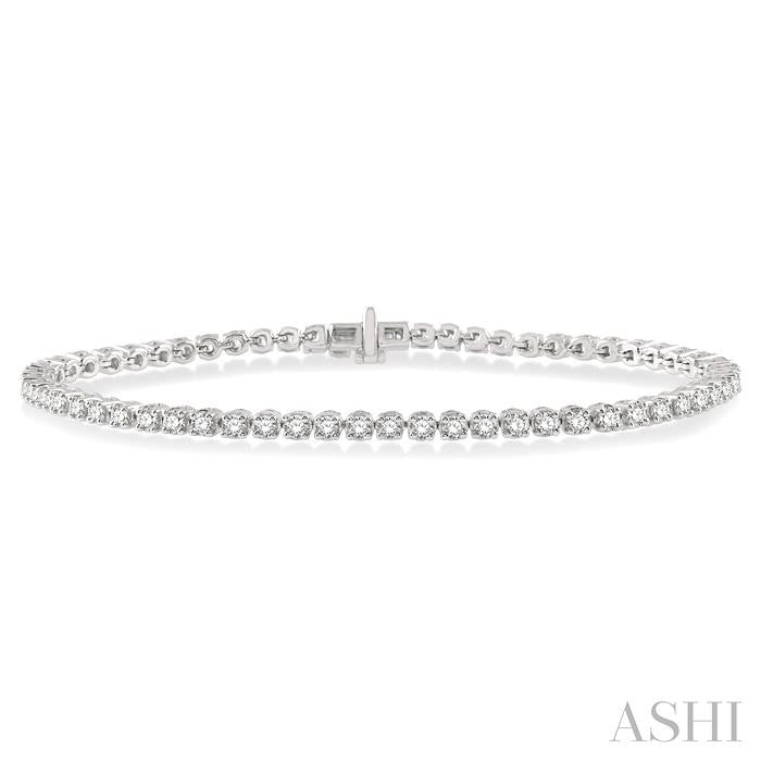 ASHI Diamond Tennis Bracelet 73373PPFHWG