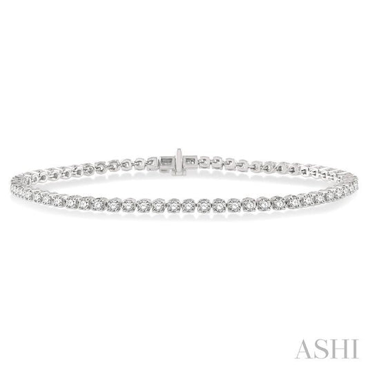 ASHI Diamond Tennis Bracelet 73373PPFHWG
