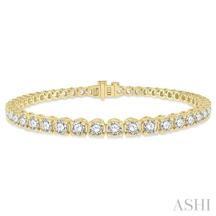 ASHI Diamond Tennis Bracelet 73374PPFGYG