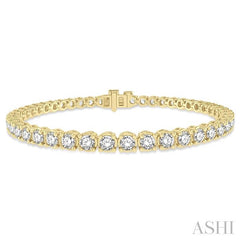 ASHI Diamond Tennis Bracelet 73374PPFGYG