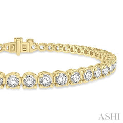 ASHI Diamond Tennis Bracelet 73374PPFGYG