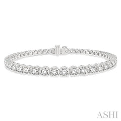 ASHI Diamond Tennis Bracelet 73374PPFHWG