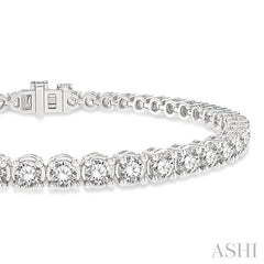 ASHI Diamond Tennis Bracelet 73374PPFHWG