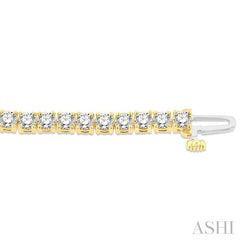 ASHI Diamond Tennis Bracelet 73376PPFGYG