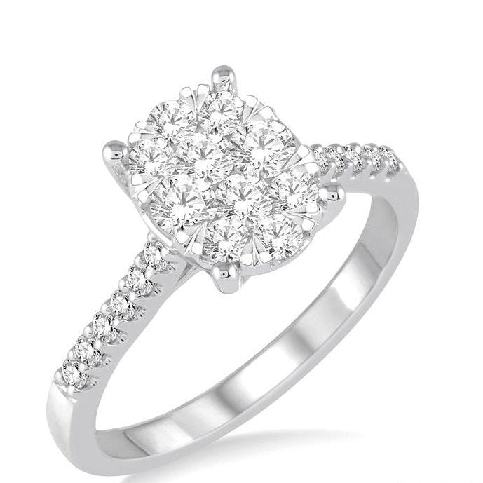 Parkplace Jewelers Oval Shape Lovebright Diamond Engagement Ring 149C2PPFGWG