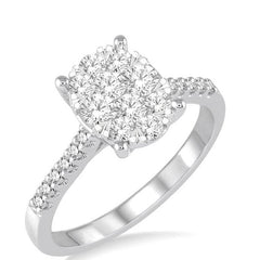 Parkplace Jewelers Oval Shape Lovebright Diamond Engagement Ring 149C2PPFGWG