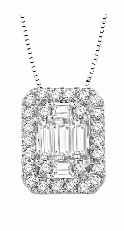 Parkplace Jewelers Halo Fusion Diamond Pendant 970A4PPFVPDWG