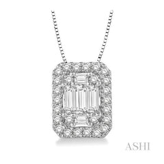 ASHI Halo Fusion Diamond Pendant 970A4PPFVPDWG