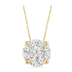 Parkplace Jewelers Round Shape Lovebright Essential Diamond Solitaire Pendant 91758PPFHPDYG