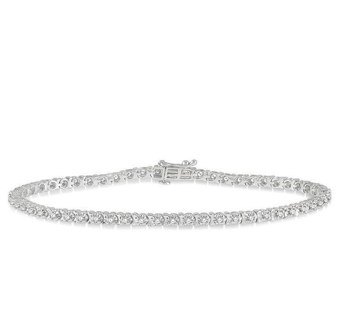 Parkplace Jewelers Tulip Diamond Tennis Bracelet 70241PPFGWG