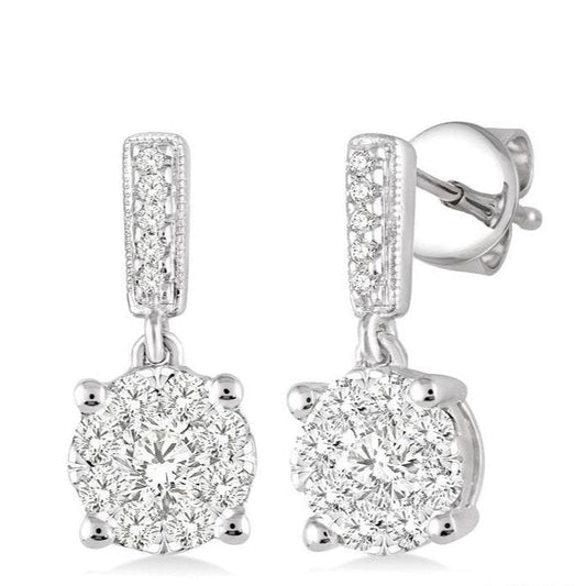 Parkplace Jewelers Round Shape Lovebright Essential Diamond Earrings 94893PPFVERWG