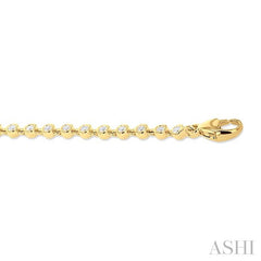 ASHI Bezel Set Diamond Tennis Bracelet 74571PPFGYG