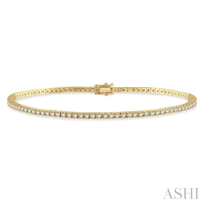 ASHI Diamond Tennis Bracelet 74731PPTGYG