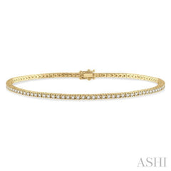 ASHI Diamond Tennis Bracelet 74731PPTGYG