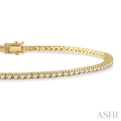 ASHI Diamond Tennis Bracelet 74731PPTGYG