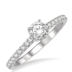 Parkplace Jewelers Round Shape Semi-Mount Diamond Engagement Ring 259J6PPFHWG-SM