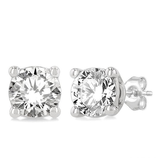 Parkplace Jewelers Round Shape Diamond Stud Earrings 66302PPFGERWG