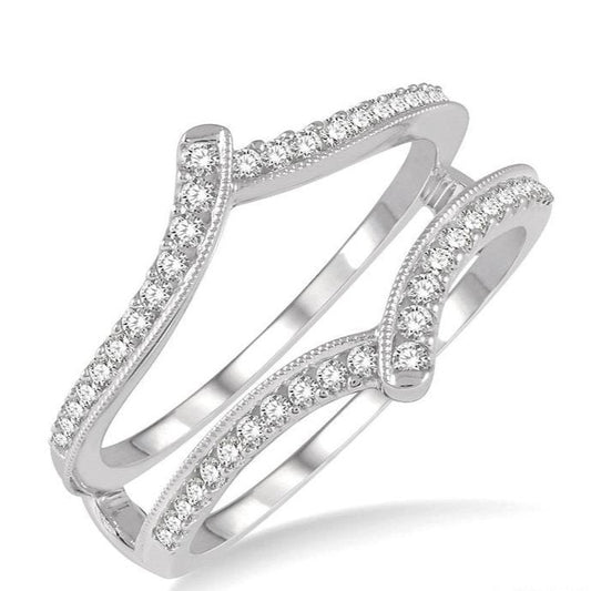 Parkplace Jewelers Chevron Diamond Insert Ring 29665PPFHWG