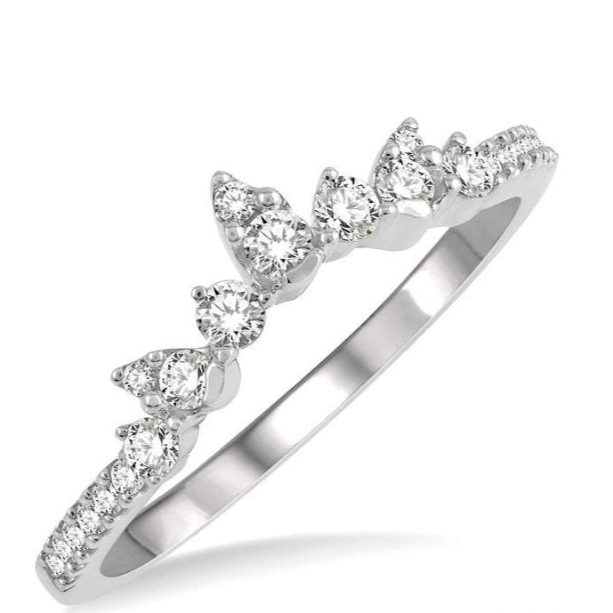 Parkplace Jewelers Chevron Diamond Wedding Band 30446PPFHWG