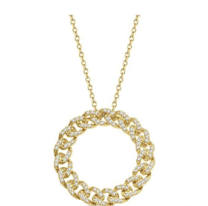 Parkplace Jewelers Curb & Cuban Circle Diamond Fashion Pendant 626B5PPFHPDYG