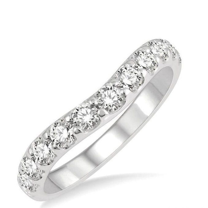 Parkplace Jewelers Curved Diamond Wedding Band 30342PPFGWG