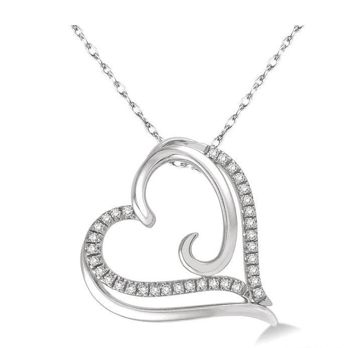 Parkplace Jewelers Heart Shape Diamond Fashion Pendant 93788PPTSPDWG
