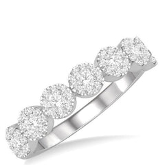 Parkplace Jewelers Round Shape 7 Stone Lovebright Essential Diamond Wedding Band 152D3PPFHWG