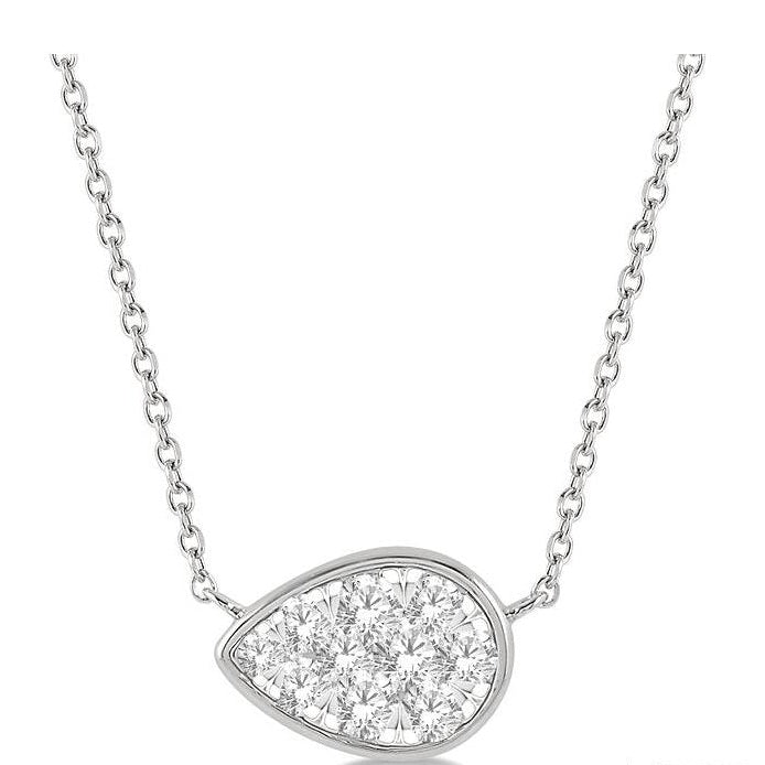 Parkplace Jewelers Pear Shape East-West Lovebright Essential Diamond Pendant 9979UPPFGNKWG