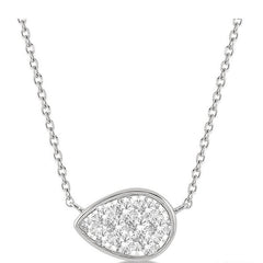 Parkplace Jewelers Pear Shape East-West Lovebright Essential Diamond Pendant 9979UPPFGNKWG