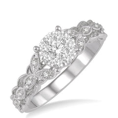 Parkplace Jewelers Round Shape Lovebright Diamond Engagement Ring 153C5PPFVWG-LE
