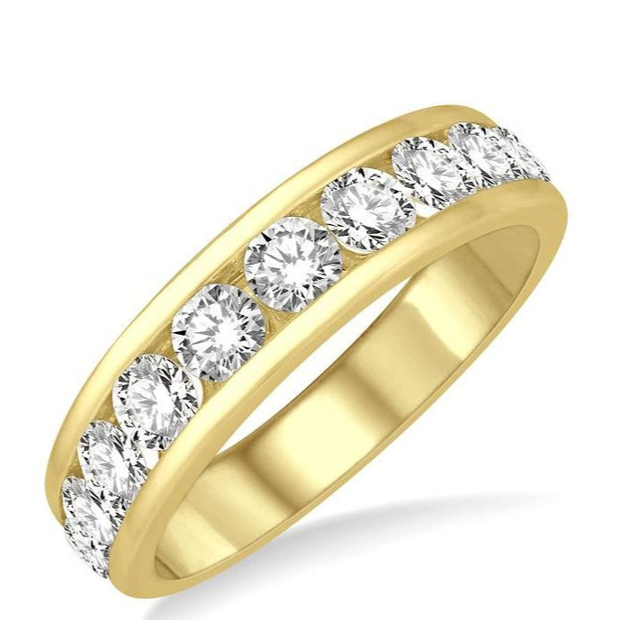 Parkplace Jewelers 11 Stone Channel Set Diamond Wedding Band 33310PPFGYG-1.50