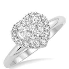 Parkplace Jewelers Heart Shape Halo Lovebright Essential Diamond Engagement Ring 127C3PPFVWG