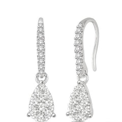 Parkplace Jewelers Pear Shape Lovebright Essential Diamond Earrings 911D5PPFHERWG