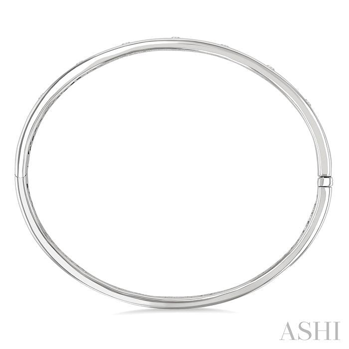 ASHI Flush Bezel Set Diamond Fashion Bangle 795E4PPFGWG