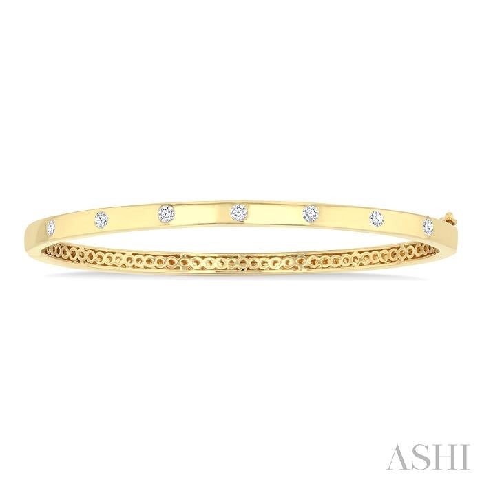 ASHI Flush Bezel Set Diamond Fashion Bangle 795E4PPFGYG