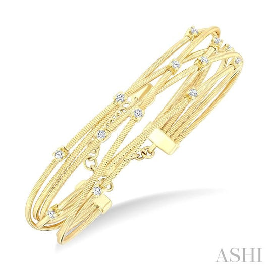 ASHI Diamond Spring Fashion Bangle 797E3PPFGYG