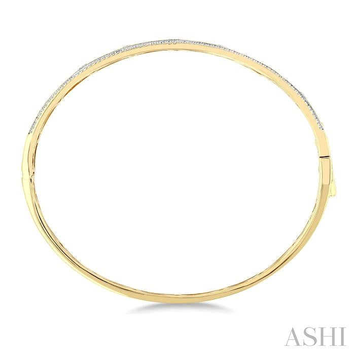 ASHI Mixed Shape Flush Set Diamond Fashion Bangle 797F1PPFGYG