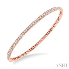 ASHI Stackable Diamond Bangle 79861PPFGPG-M