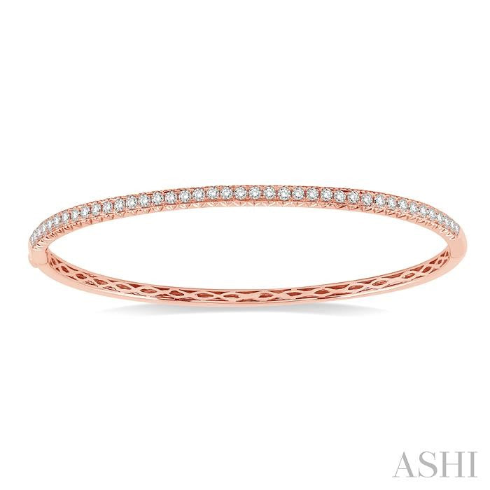 ASHI Stackable Diamond Bangle 79861PPFGPG-M