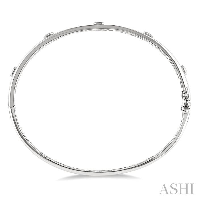 ASHI Stackable Bezel Set Diamond Bangle 798D0PPFGWG-1.50
