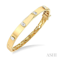 ASHI Stackable Bezel Set Diamond Bangle 798D0PPFGYG-1.50