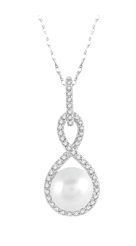 Parkplace Jewelers Pearl & Diamond Fashion Pendant 56898PPTSPDWPWG