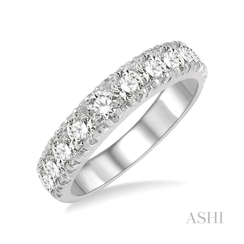 ASHI 11 Stone Diamond Wedding Band 33300PPFGWG-1.50