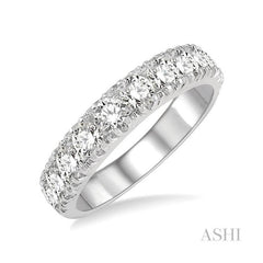 ASHI 11 Stone Diamond Wedding Band 33300PPFGWG-1.50