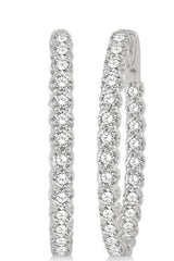 Parkplace Jewelers Inside-Out Diamond Oval Hoop Earrings 624B0PPFGERWG-4.00