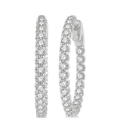 Parkplace Jewelers Inside-Out Diamond Hoop Earrings 622B0PPFGERWG-1.50