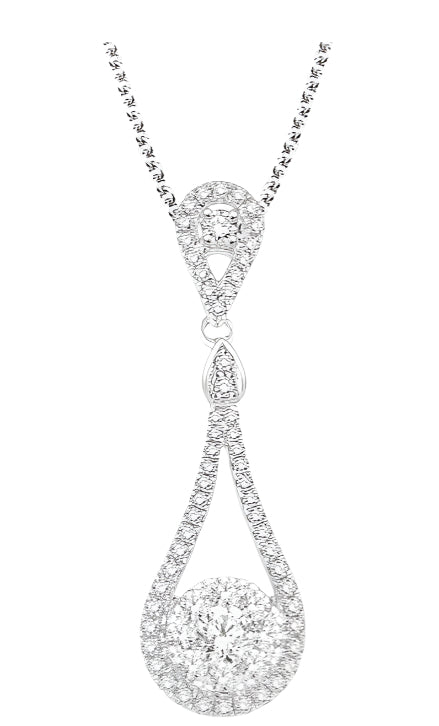 Parkplace Jewelers Pear Shape Lovebright Diamond Pendant 911A2PPFVPDWG