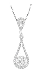 Parkplace Jewelers Pear Shape Lovebright Diamond Pendant 911A2PPFVPDWG