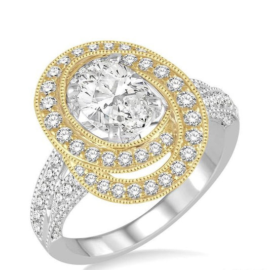 Parkplace Jewelers Oval Shape Semi-Mount Diamond Engagement Ring 202D2PPFVWY-SM