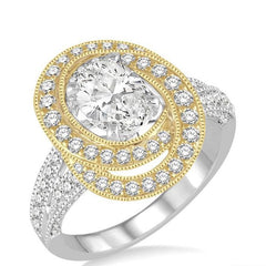 Parkplace Jewelers Oval Shape Semi-Mount Diamond Engagement Ring 202D2PPFVWY-SM